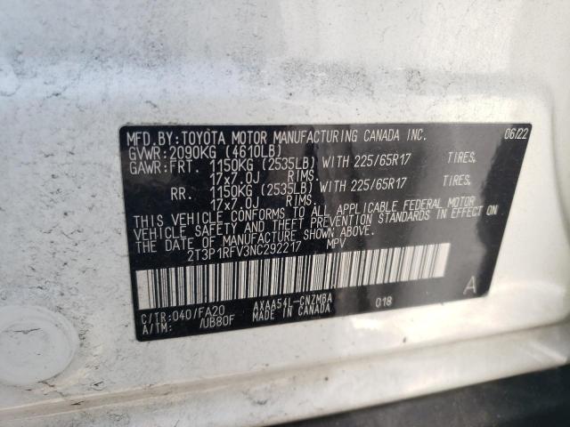 2022 TOYOTA RAV4 XLE - 2T3P1RFV3NC292217