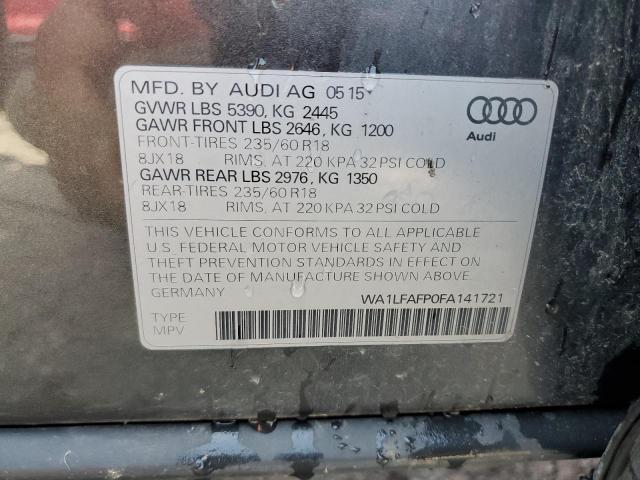 VIN WA1LFAFP0FA141721 2015 Audi Q5, Premium Plus no.13