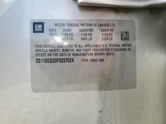 2015 CHEVROLET IMPALA LTZ - 2G1165S36F9237624