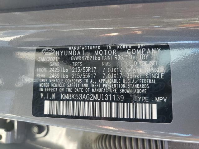 2021 HYUNDAI KONA ULTIM - KM8K53AG2MU131139
