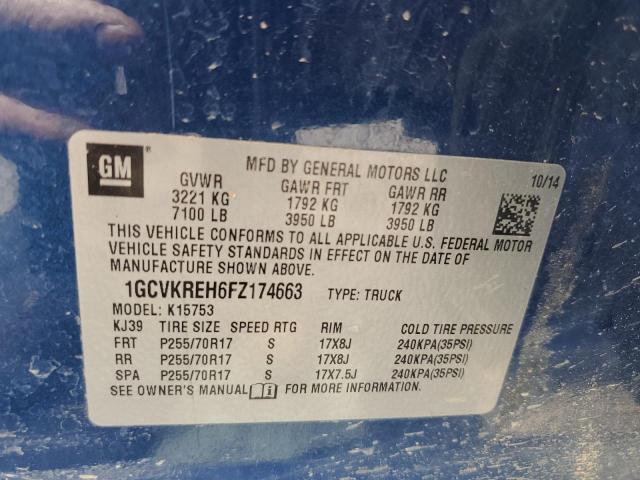 2015 CHEVROLET SILVERADO - 1GCVKREH6FZ174663