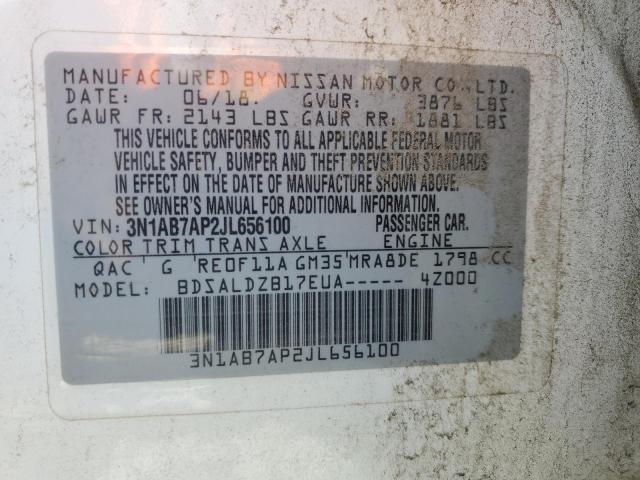 2018 NISSAN SENTRA S - 3N1AB7AP2JL656100