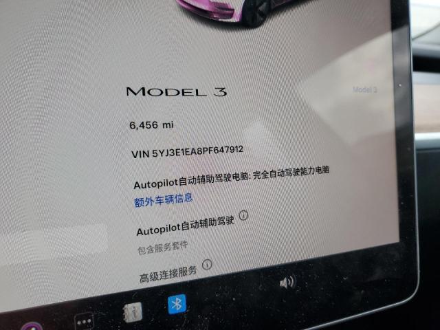 VIN 5YJ3E1EA8PF647912 2023 Tesla MODEL 3 no.9