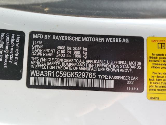 2016 BMW BMW M3 WBA3R1C59GK529765