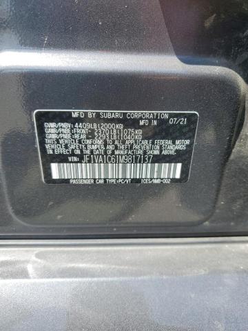 VIN JF1VA1C61M9817137 2021 Subaru WRX, Premium no.12