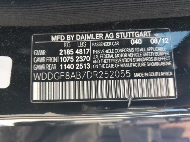 VIN WDDGF8AB7DR252055 2013 Mercedes-Benz C-Class, 3... no.12