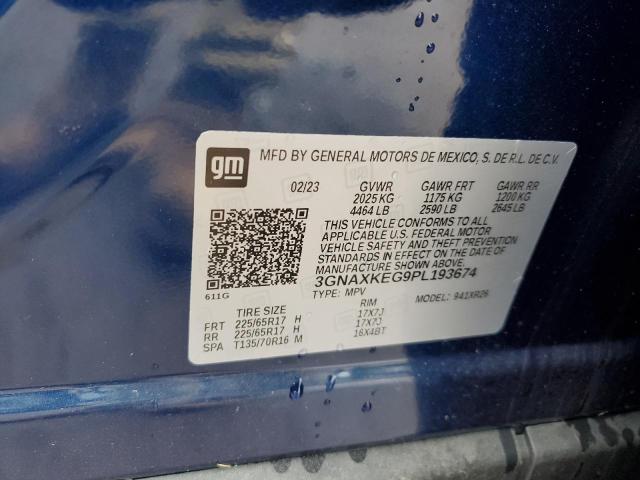 2023 CHEVROLET EQUINOX LT - 3GNAXKEG9PL193674