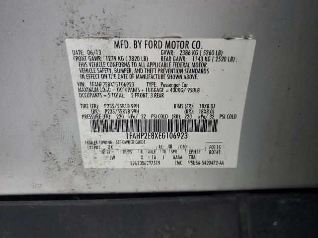 VIN 1FAHP2E8XEG106923 2014 FORD TAURUS no.12