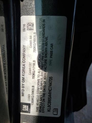 2017 CHEVROLET SPARK LS - KL8CB6SA4HC744705
