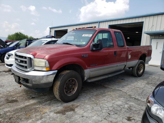 FORD F350 SRW S 2002 red  diesel 1FTSX31F62EB04460 photo #1