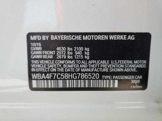 VIN WBA4F7C58HG786520 2017 BMW 4 Series, 430I Gran ... no.12