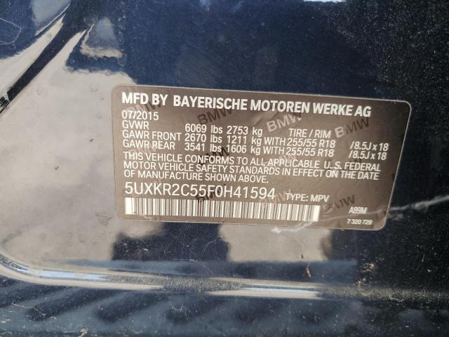 VIN 5UXKR2C55F0H41594 2015 BMW X5, Sdrive35I no.13