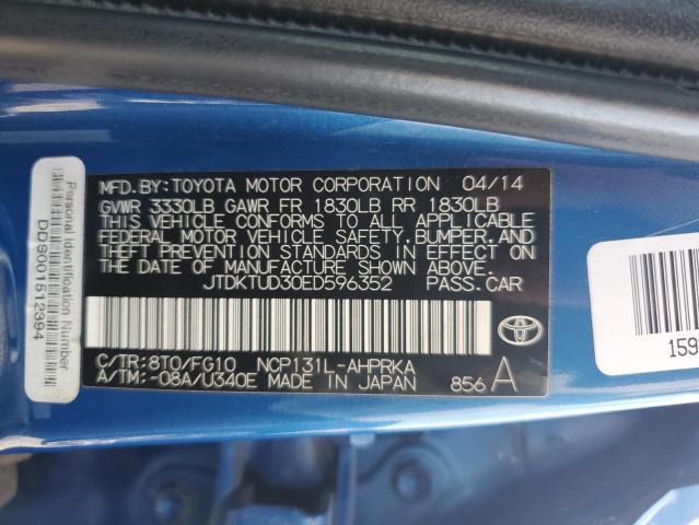 VIN JTDKTUD30ED596352 2014 Toyota Yaris no.12