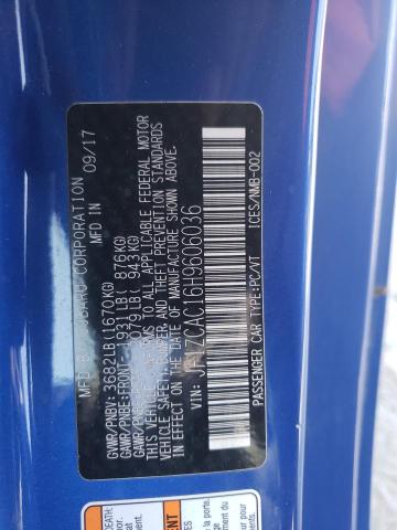 2017 SUBARU BRZ 2.0 LI - JF1ZCAC16H9606036