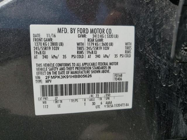 2017 FORD EDGE TITAN - 2FMPK3K91HBB05626