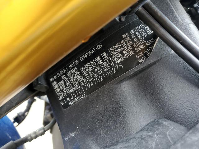 2016 SUZUKI GSX-S1000 - JS1GT79A7G2100275
