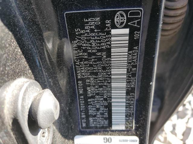 2015 TOYOTA COROLLA L - 2T1BURHE4FC465509