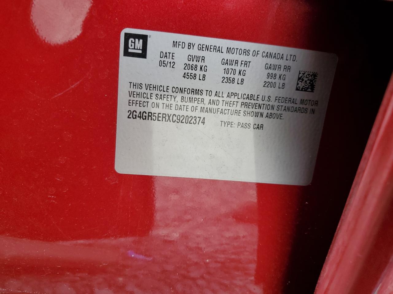 Lot #2806853700 2012 BUICK REGAL