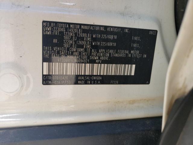 2022 TOYOTA RAV4 LIMIT - 4T3D6RFV3NU094921