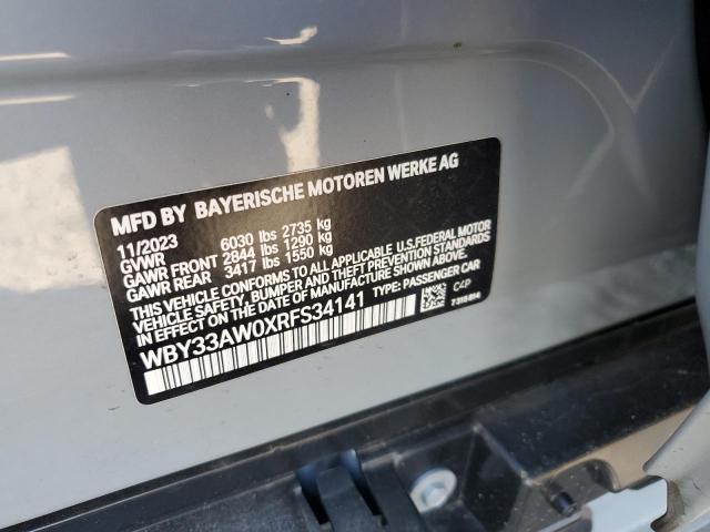 2024 BMW I4 M50 - WBY33AW0XRFS34141