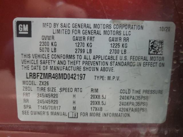 2021 BUICK ENVISION P - LRBFZMR48MD042197