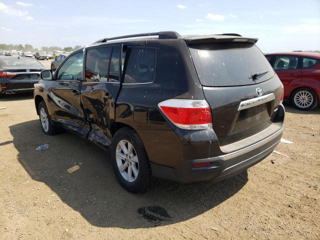 TOYOTA HIGHLANDER 2013 black  gas 5TDBK3EHXDS248830 photo #3