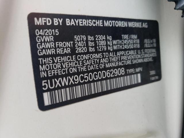 VIN 5UXWX9C50G0D62908 2016 BMW X3, Xdrive28I no.13