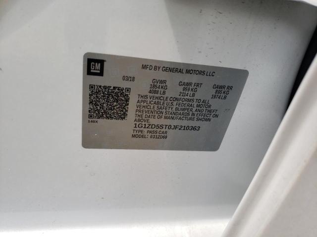 2018 CHEVROLET MALIBU LT - 1G1ZD5ST0JF210363