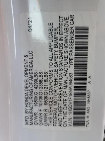 2021 HONDA ACCORD LX - 1HGCV1F18MA064583