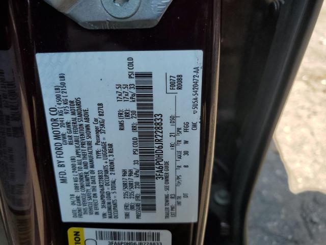 VIN 3FA6P0HD6JR228833 2018 Ford Fusion, SE no.12