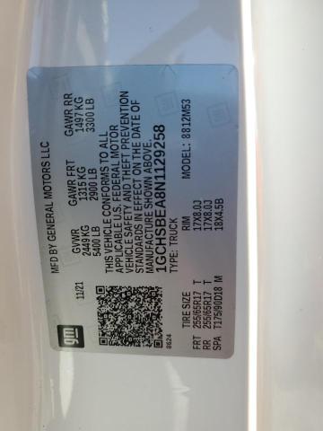 2022 CHEVROLET COLORADO - 1GCHSBEA8N1129258