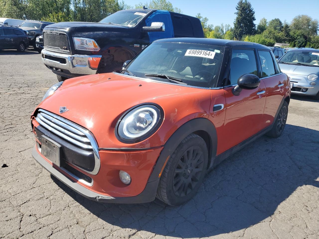 MINI COOPER 2019 orange  gas WMWXU1C59K2H73962 photo #1