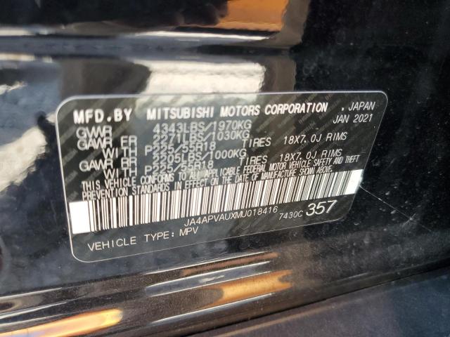 VIN JA4APVAUXMU018416 2021 Mitsubishi Outlander, SE no.13