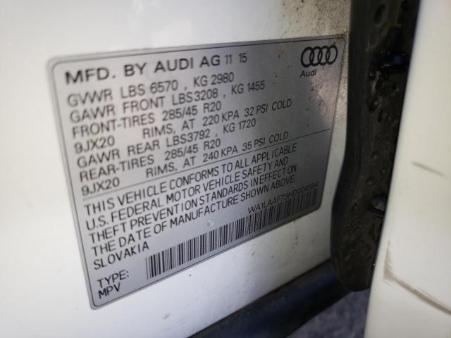 2017 AUDI Q7 PREMIUM - WA1LAAF73HD004594