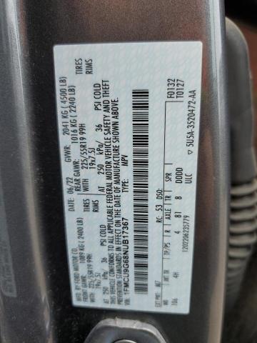 VIN 1FMCU9G68NUB17367 2022 Ford Escape, SE no.13