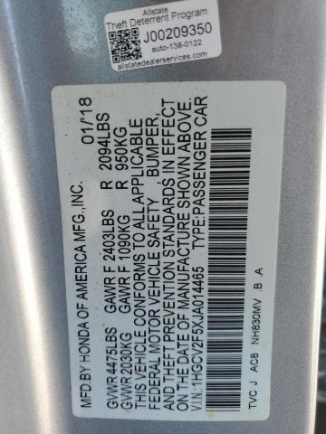 2018 HONDA ACCORD EXL - 1HGCV2F5XJA014465