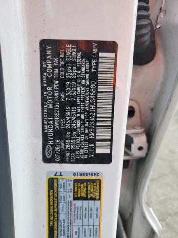 2017 HYUNDAI TUCSON LIM - KM8J33A21HU346880