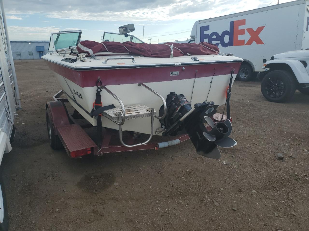 Lot #2857633964 1988 INVA BOAT&TRLR