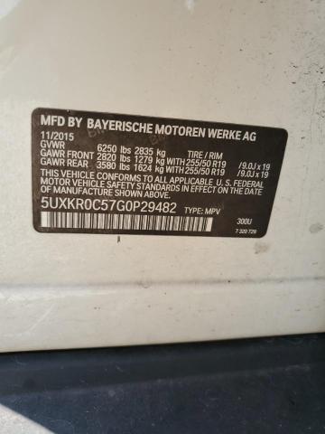 2016 BMW X5 XDRIVE3 - 5UXKR0C57G0P29482
