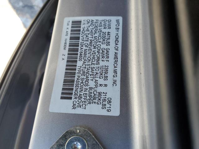 2019 HONDA ACCORD SPO 1HGCV1F32KA164600  69032404