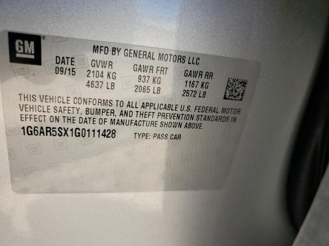 2016 CADILLAC CTS LUXURY - 1G6AR5SX1G0111428