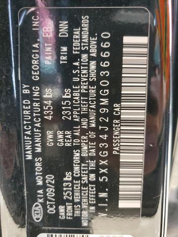 2021 KIA K5 EX - 5XXG34J29MG036660