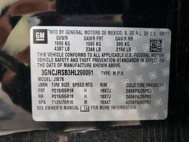 2017 CHEVROLET TRAX PREMI 3GNCJRSB3HL290091
