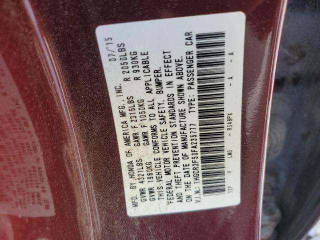 2015 HONDA ACCORD SPO - 1HGCR2F50FA235777