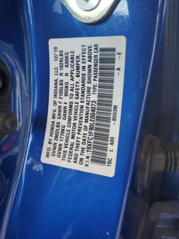 2020 HONDA CIVIC TOUR - 19XFC1F90LE004073