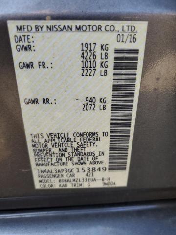 2016 NISSAN ALTIMA 2.5 - 1N4AL3AP3GC153849