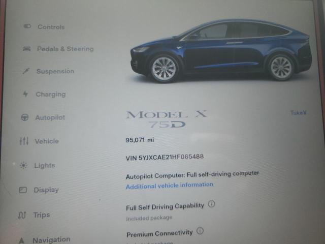 2017 TESLA MODEL X - 5YJXCAE21HF065488