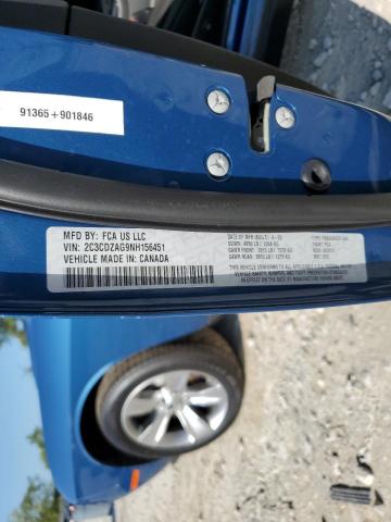 2022 DODGE CHALLENGER - 2C3CDZAG9NH156451