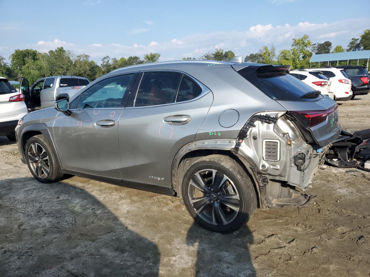 LEXUS UX 250H 2021 silver  hybrid engine JTHP9JBH2M2042580 photo #3