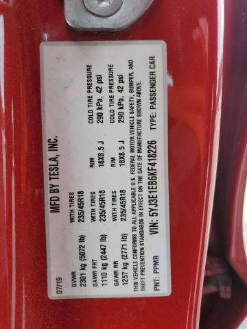 2019 TESLA MODEL 3 - 5YJ3E1EB6KF418226
